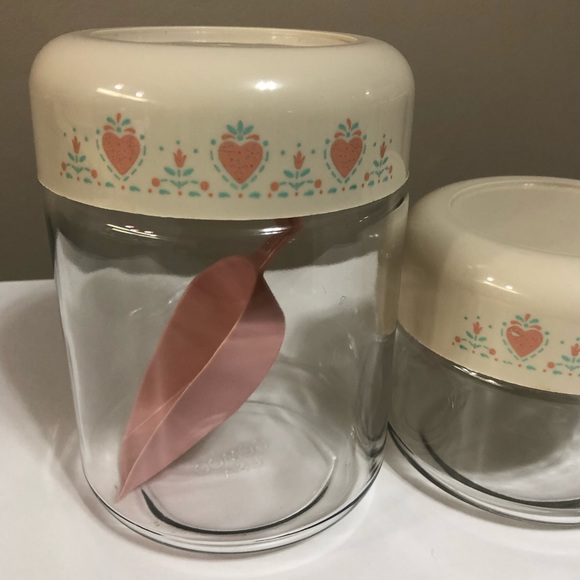 Vintage Corning Forever Yours Glass Jar Canisters - Picture 3 of 12